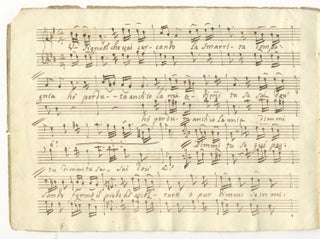Item #34873 Duettini p[er] un canto ed alto. [Musical manuscript]. Italy, ca. 1800. ANON. early...