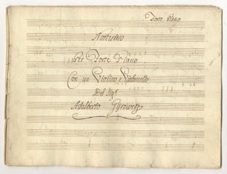 Item #34882 [Op. 19]. Notturno in D major. [Musical manuscript in a copyist's hand. Set of...