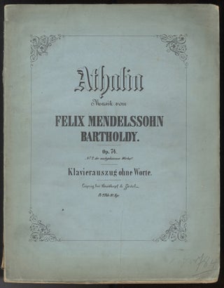 Item #35154 [Op. 74]. Athalia von Racine [Piano solo]. Felix MENDELSSOHN