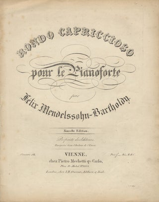 Item #35290 [Op. 14]. Rondo capriccioso [Solo piano]. Felix MENDELSSOHN