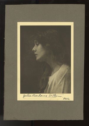 Item #35415 Reproduction bust-length photograph in profile, signed and dated ("Julia Marlowe...