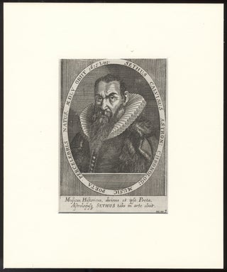 Item #35836 Portrait engraving by Melchior Haffner, bust-length. Sethus CALVISIUS