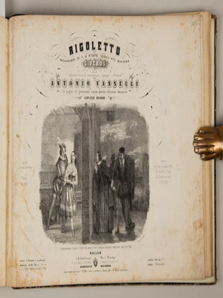Bound volume of 19th century Italian operatic excerpts in piano-vocal score, most Neapolitan imprints and associated with contemporary performances