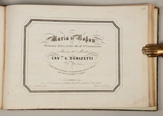Bound volume of 19th century Italian operatic excerpts in piano-vocal score, most Neapolitan imprints and associated with contemporary performances