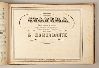 Bound volume of 19th century Italian operatic excerpts in piano-vocal score, most Neapolitan imprints and associated with contemporary performances