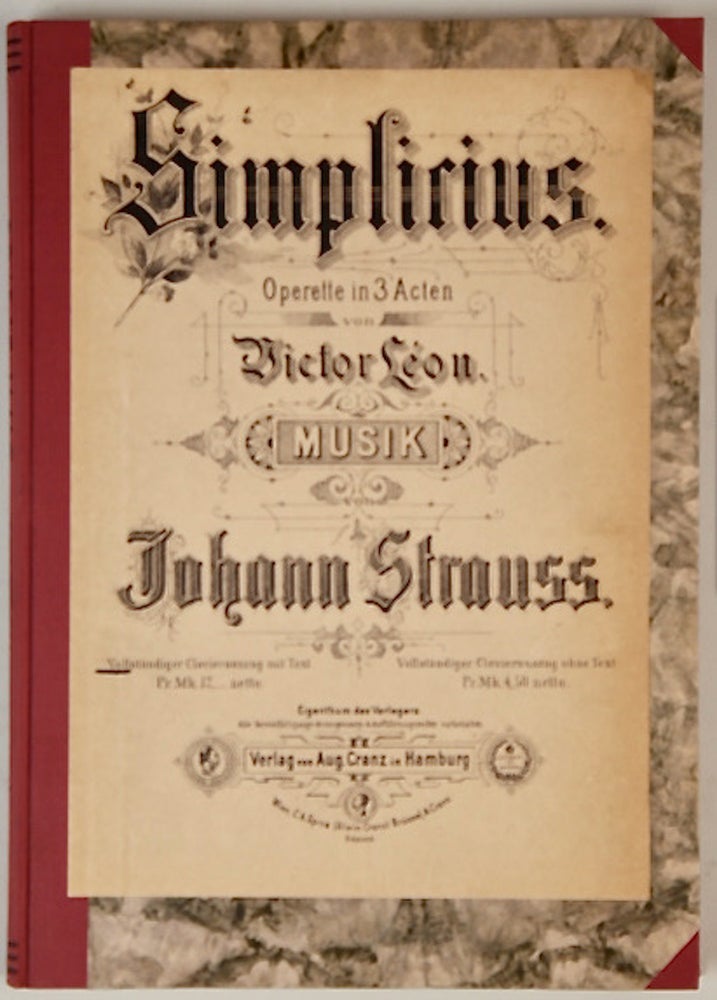 Item #36176 Simplicius. [Piano-vocal score]. Johann STRAUSS, Jr.