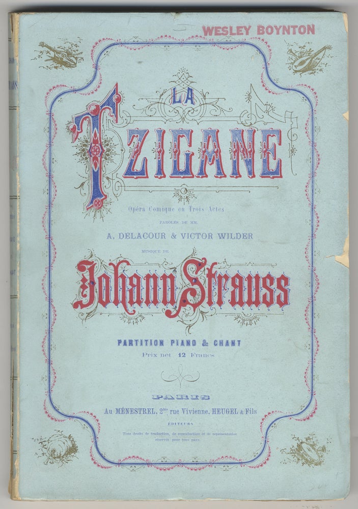 Item #36180 La Tzigane [Piano-vocal score]. Johann STRAUSS, Jr.