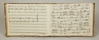 Item #36228 Musical manuscript containing operatic arias, vocal works, works for voice and...