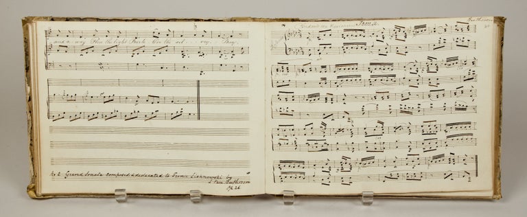 Item #36228 Musical manuscript containing operatic arias, vocal works, works for voice and keyboard and for solo keyboard, ca. 1830-40. VOCAL MUSIC - 19th Century - Manuscript.