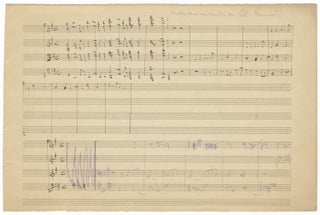 Item #36231 Autograph musical manuscript sketch leaf. Charles GOUNOD