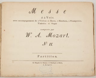 Item #36323 [K257]. Messe á 4 Voix [Full score]. Wolfgang Amadeus MOZART