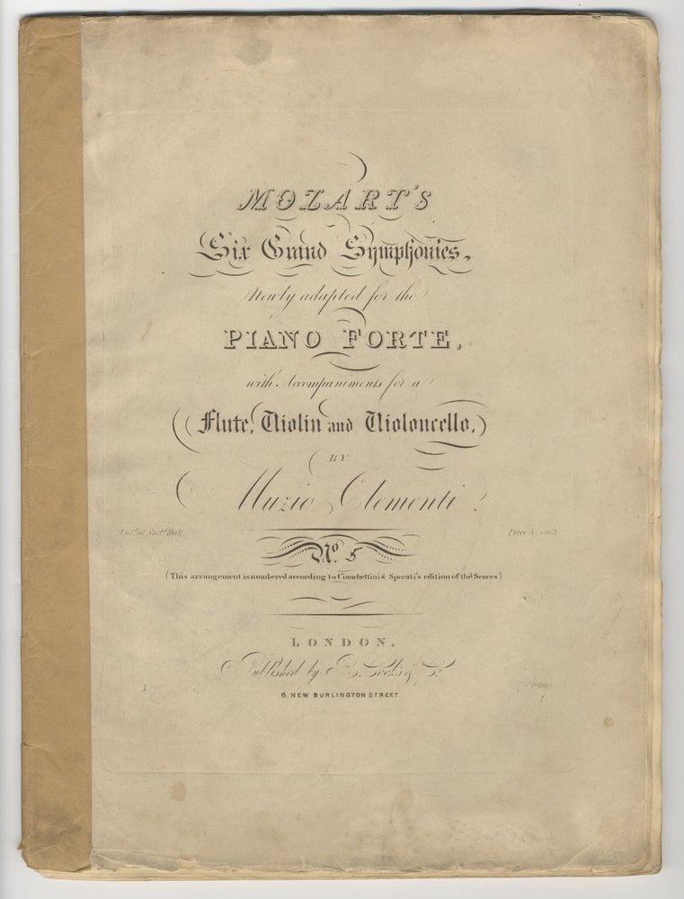 Item #36331 [K550]. Mozart's Six Grand Symphonies, [Parts]. Wolfgang Amadeus MOZART.