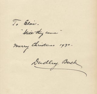 Item #36579 Autograph inscription signed. Dudley BUCK