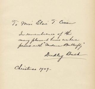 Item #36580 Autograph inscription signed. Dudley BUCK
