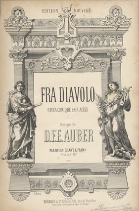 Item #36689 Fra Diavolo Opéra Comique en 3 Actes ... [Piano-vocal score]....