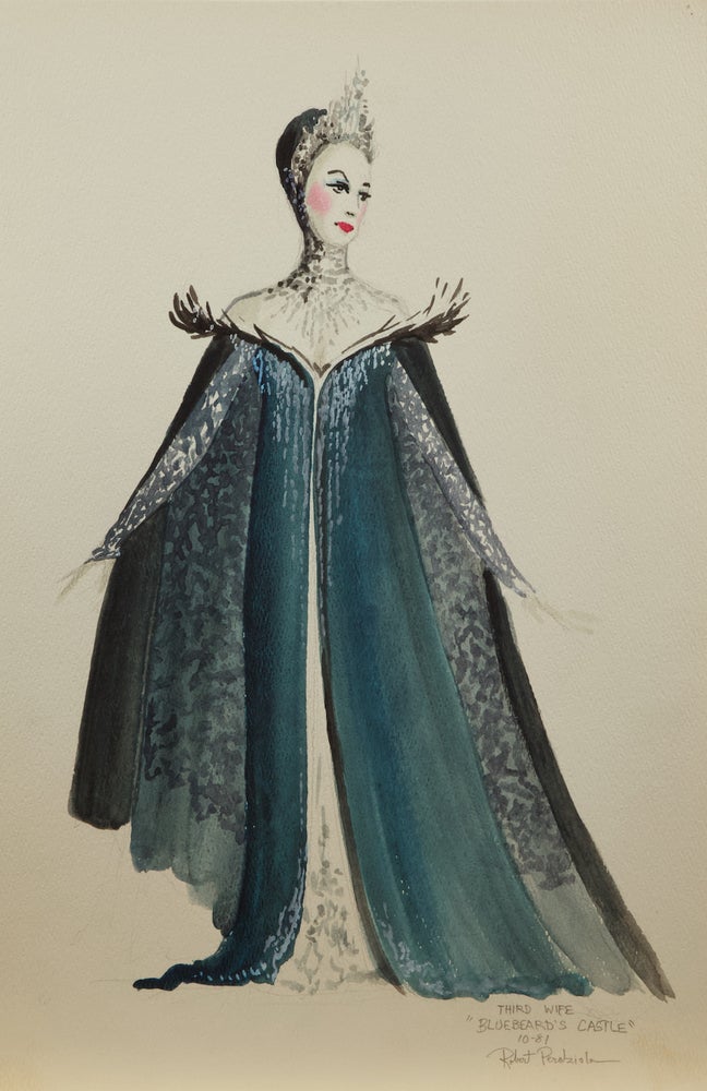 Item #36726 Collection of 102 original set and costume designs for seventeen 20th century productions of theatrical, musical, and operatic works by this award-winning American artist. Ca. 1980s. Robert b. 1961 PERDZIOLA.