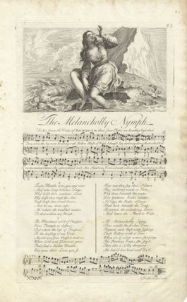 Item #36746 The Melancholy Nymph. Set by Mr. Handel. Plate 53 from George Bickham's The Musical...