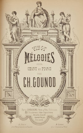 Item #36763 1er. [2me., 3me., 4me] Recueil Vingt Mélodies pour Chant et Piano. [For...