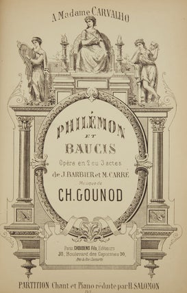 Item #36764 Philémon et Baucis Opéra en 2 ou 3 actes de J. Barbier et M. Carré ... Partition...