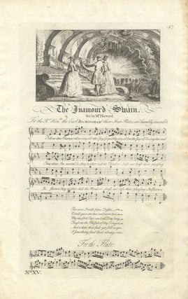Item #36771 The Inamourd Swain. Set by Mr. Howard. Plate 57 from George Bickham's The Musical...