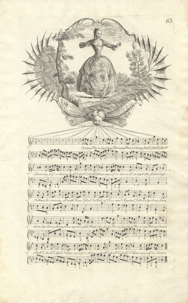 Item #36780 Or, say ye Pow'rs. Plate 63 from George Bickham's The Musical Entertainer. ENGLISH VOCAL MUSIC - 18th Century.