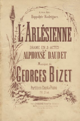 Item #36801 L'Arlésienne Drame en 3 Actes de Alphonse Daudet ... Partition Chant & Piano....