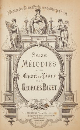 Item #36806 Seize Mélodies pour Chant et Piano ... 2me Recueil. Collection des Oeuvres...