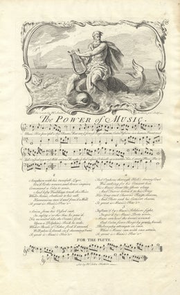 Item #36813 The Power of Music. The Words by Mr. Smith. Set by Mr. John Hudson. Plate 68 from...