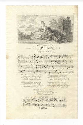 Item #36815 To Sallinda. Set by M. C. Festing. Plate 70 from George Bickham's The Musical...