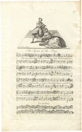 Item #36820 The Syren of the Stage. Plate 87 from George Bickham's The Musical Entertainer....