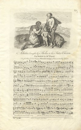 Item #36821 Achilles brought by Thelis to his Tutor Chiron. The Music by Mr. Purcel[!]. Henry...