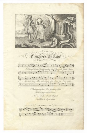 Item #36828 The Conquered Swain. Plate 95 from George Bickham's The Musical Entertainer. ENGLISH...