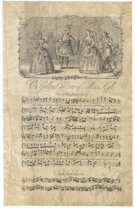 Item #36832 On Gallant Moor of Moor Hall. Sung by Miss Isabella Young. Plate 100. ENGLISH...