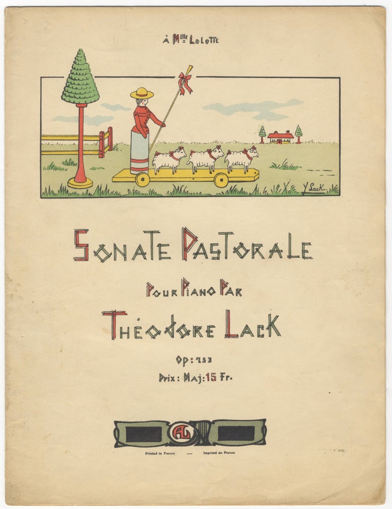 Item #36913 Sonate Pastorale Pour Piano ... Op: 253. Théodore LACK.