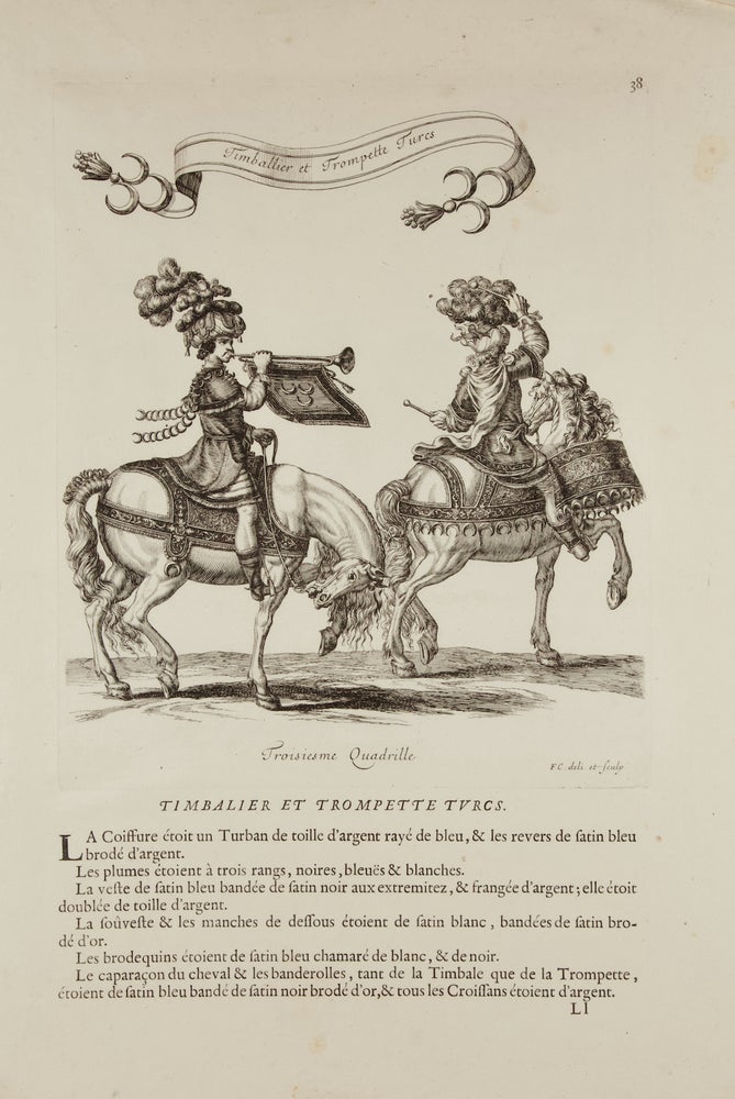 Item #37119 Timbalier et Trompette Turcs. Troisiesme[!] Quadrille. MUSICAL ICONOGRAPHY - Drums, Trumpets - 17th Century - French.