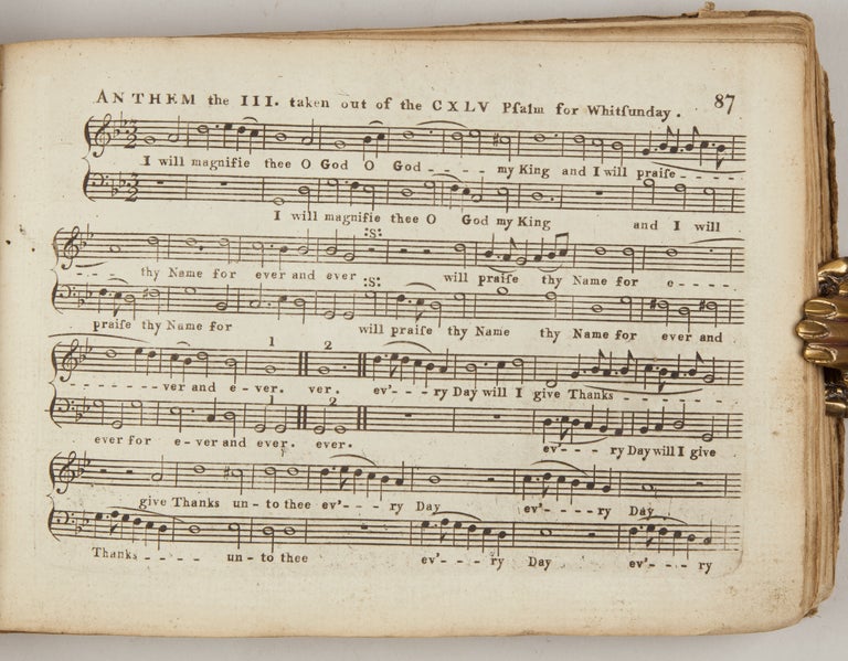 Item #37944 [The Psalmist's New Companion: Containing an introduction to the grounds of musick, in a plain and familiar method. Also forty three psalm tunes & twenty five anthems some of them being suited to various occasions & most of them composed of solo's fugues, & chorus's after the cathedral manner. To which is added a funeral hymn. The whole is composed in three and four parts, according to the most authentick rules, brought within compass of the voice, being chiefly intended for the use of country choirs. The eleventh edition set forth and corrected by Abraham Adams, at Shoreham in Kent]. Abraham ADAMS.