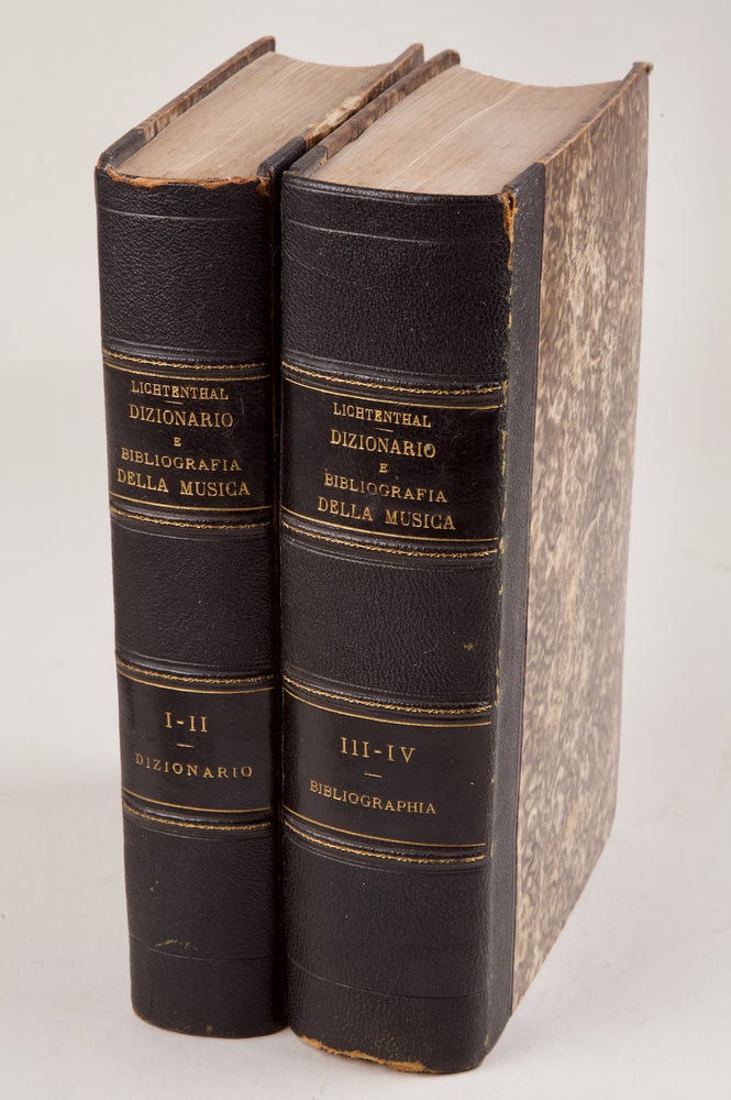 Item #37945 Dizionario e Bibliografia della Musica ... Vol. I [-IV]. Pietro LICHTENTHAL.