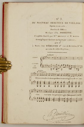 Bound volume of 30 French popular song and operatic excerpts