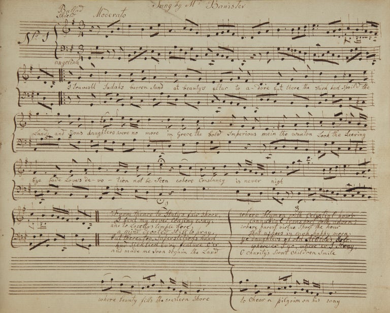 Item #38515 Manuscript collection of over 20 pieces, mostly from English operas, most for voice and keyboard, some for keyboard solo. ENGLISH VOCAL MUSIC - Early 19th Century - Manuscript.