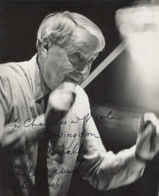 Item #39044 Photograph of the distinguished conductor, signed in full. Charles MUNCH