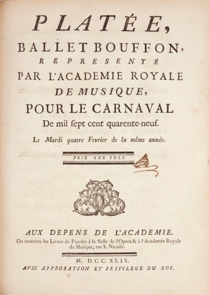 Collection of rare 18th century French ballet libretti