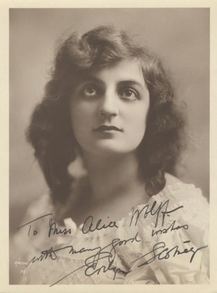 Item #39184 Bust-length Mishkin photograph of the Australian soprano with autograph signature....
