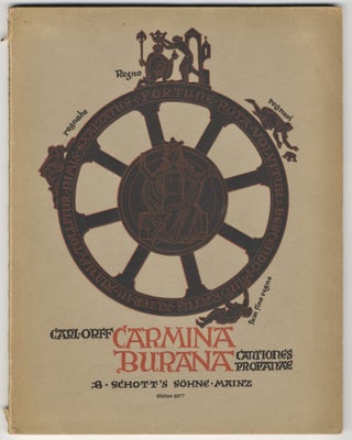 Item #39210 Carmina Burana Cantiones profanae, cantoribus et choris cantandae, comitantibus...