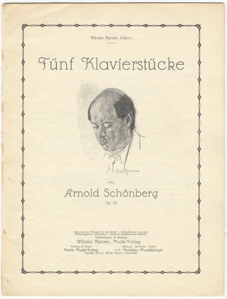 Item #39224 Fünf Klavierstücke ... Op. 23. Arnold SCHOENBERG