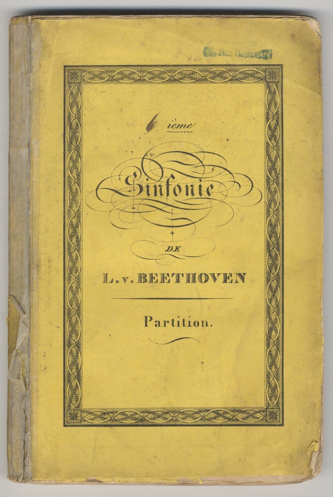 Item #39239 Sixième Symphonie (Symphonie Pastorale) à grand Orchestre ... Op. 68. Partition ... Pr. 3 Thlr. [Full score]. Ludwig van BEETHOVEN.
