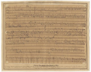 Item #39278 Oberon. Autograph musical manuscript working score of the complete chorus and ballet,...
