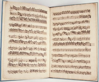Item #39322 Eight pairs of adagios and allegros for solo violin and continuo. Musical manuscript...