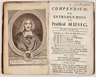 Item #39353 A Compendium: Or, Introduction to Practical Music. In Five Parts. Teaching, by a New,...