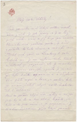 Item #39365 Autograph letter signed "Bedř. Smetana" to his daughters. Bedřich SMETANA