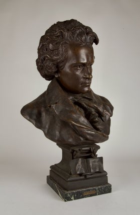 Fine large bronze portrait bust, ca. 1890-1900